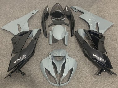 2009-2012 Grey Glossy Black Kawasaki ZX6R Motorcycle Fairings Australia