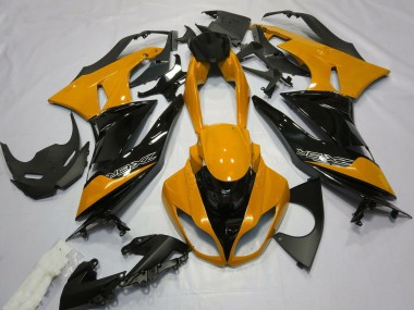 2009-2012 Orange Glossy Black Kawasaki ZX6R Motorcycle Fairings Australia