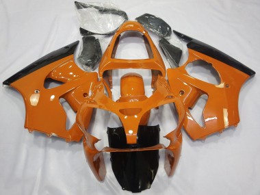 2000-2002 Orange Glossy Black Kawasaki ZX6R Motorcycle Fairings Australia