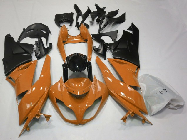 2009-2012 Orange Glossy Black Matte Black Kawasaki ZX6R Motorcycle Fairings Australia