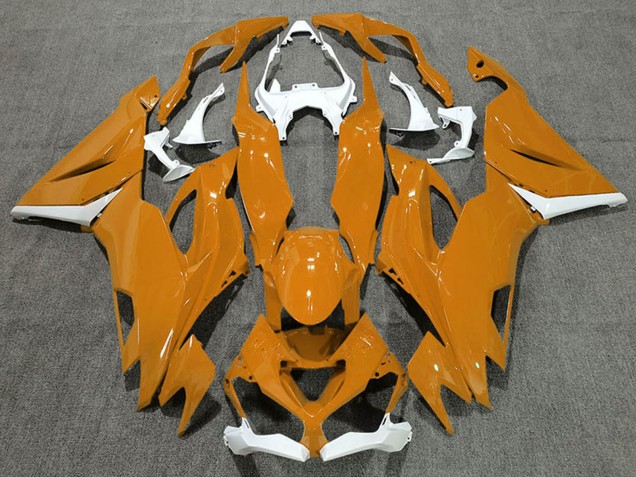 2019-2022 White Orange Kawasaki ZX6R Motorcycle Fairings Australia