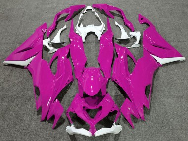 2019-2022 White Hot Pink Kawasaki ZX6R Motorcycle Fairings Australia