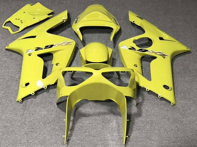 2003-2004 Yellow Kawasaki ZX6R Motorcycle Fairings Australia