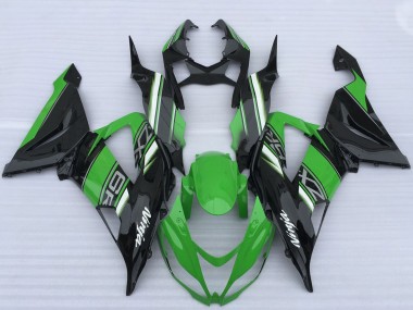 2013-2018 Green Black White Kawasaki ZX6R Motorcycle Fairings Australia