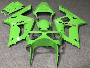 2003-2004 Light Green Kawasaki ZX6R Motorcycle Fairings Australia