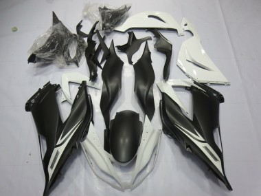2013-2018 White Matte Black Kawasaki ZX6R Motorcycle Fairings Australia