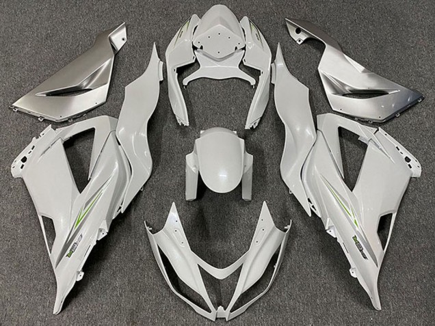 2013-2018 Pearl White Green Kawasaki ZX6R Motorcycle Fairings Australia