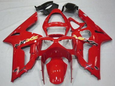 2003-2004 Red Kawasaki ZX6R Motorcycle Fairings Australia