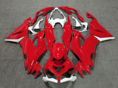 2019-2022 White Red Kawasaki ZX6R Motorcycle Fairings Australia