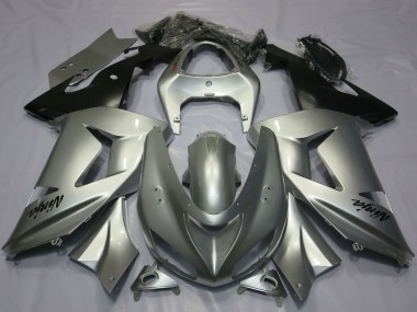 2003-2004 Silver Kawasaki ZX6R Motorcycle Fairings Australia