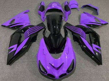 2006-2011 Purple Glossy Black Kawasaki ZX14R Motorcycle Fairing Australia
