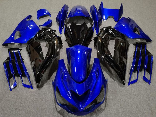 2012-2024 Blue Glossy Black Kawasaki ZX14R Motorcycle Fairing Australia