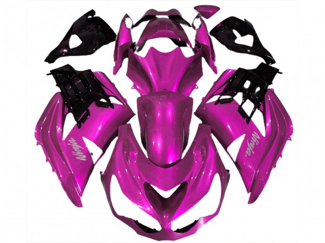 2012-2024 Hot Pink Black Kawasaki ZX14R Motorcycle Fairings Australia