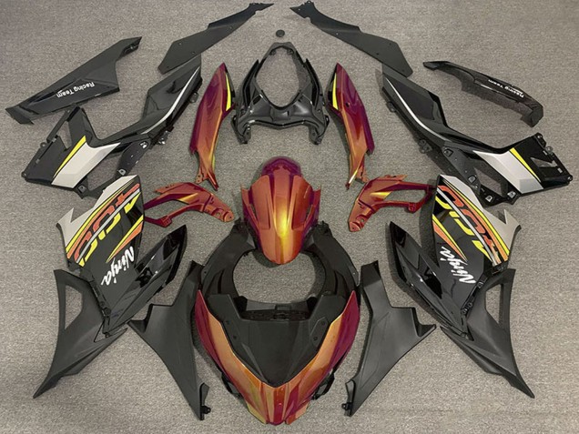 2018-2023 Orange Glossy Black Matte Black OEM Style Kawasaki Ninja 400 Motorcycle Fairings Australia