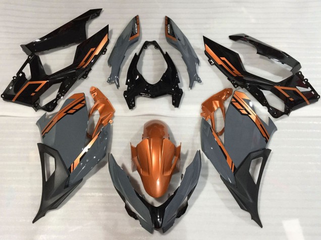 2018-2023 Orange Nardo Grey Glossy Black Kawasaki Ninja 400 Motorcycle Fairings Australia