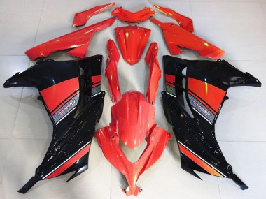 2013-2024 Red Black Kawasaki Ninja 300 Motorcycle Fairing Australia