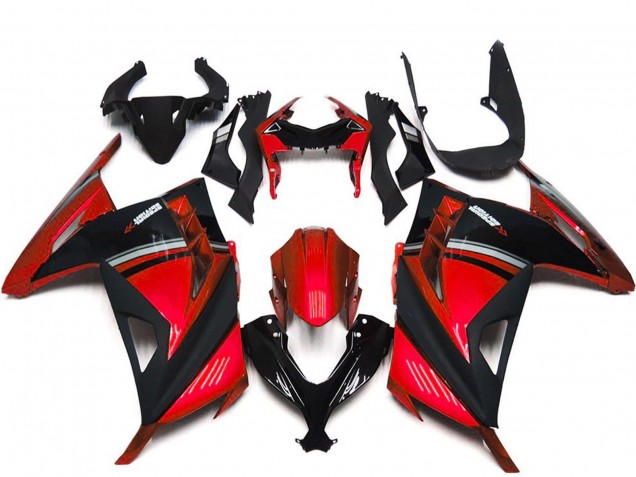 2013-2024 Red Black Kawasaki Ninja 300 Motorcycle Fairings Australia