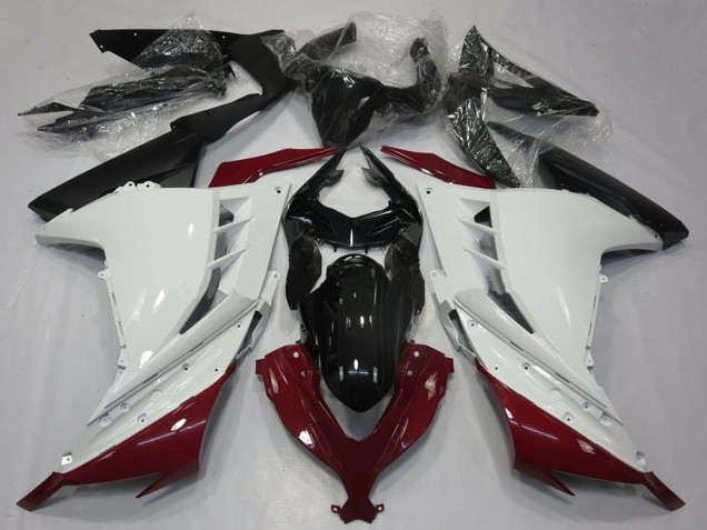 2013-2024 White Maroon Red Black Kawasaki Ninja 300 Motorcycle Fairings Australia