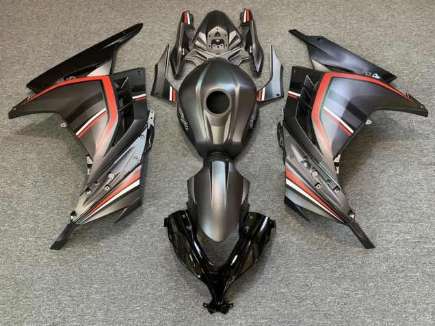 2013-2024 Matte Black Red Kawasaki Ninja 300 Motorcycle Fairings Australia
