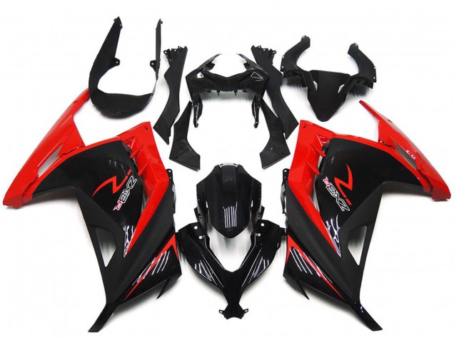 2013-2024 Red Glossy Black Kawasaki Ninja 300 EX300 Motorcycle Fairings Australia