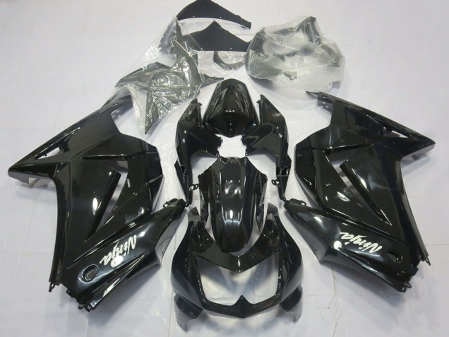 2008-2012 Glossy Black White Ninja Kawasaki Ninja 250 Motorcycle Fairings Australia