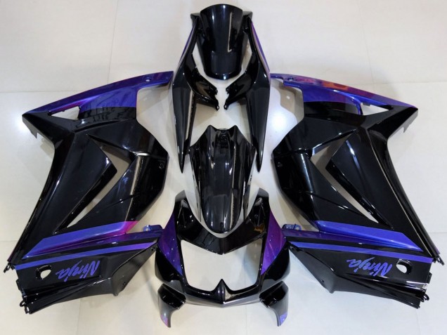 2008-2012 Blue Glossy Black Kawasaki Ninja 250 Motorcycle Fairings Australia
