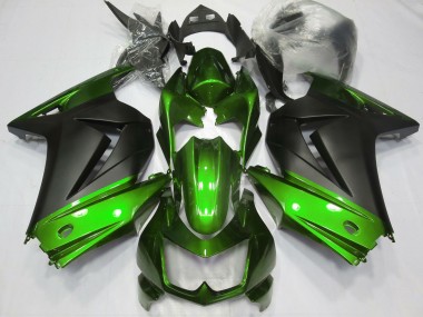 2008-2012 Green Matte Black Kawasaki Ninja 250 Motorcycle Fairings Australia