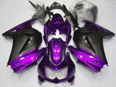 2008-2012 Purple Matte Black Kawasaki Ninja 250 Motorcycle Fairings Australia