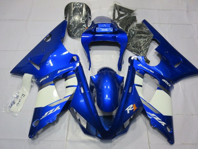 2000-2001 Blue White Yamaha R1 Motorcycle Fairings Australia
