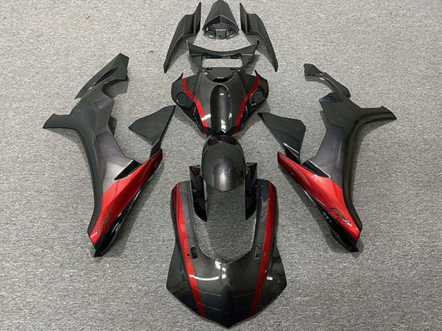 2015-2019 Carbon Fiber Style Red Yamaha R1 Motorcycle Fairings Australia
