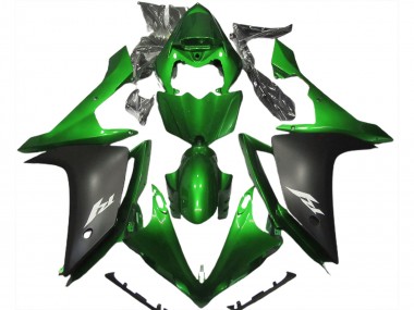2007-2008 Green Matte Black Yamaha R1 Motorcycle Fairing Australia