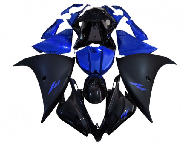 2012-2014 Glossy Black Matte Black Blue Yamaha R1 Motorcycle Fairings Australia