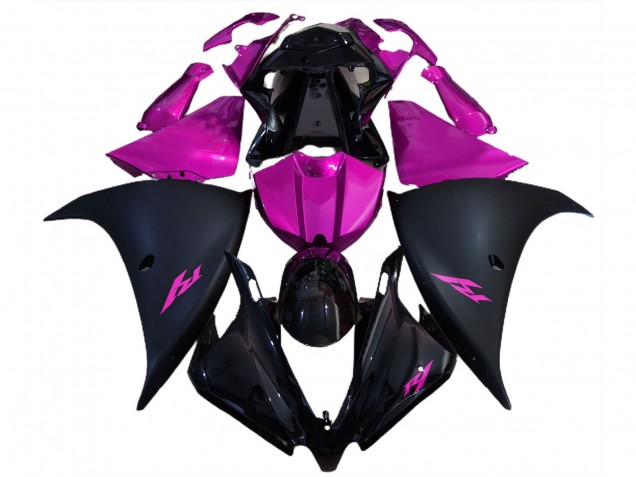 2012-2014 Glossy Black Matte Black Pink Yamaha R1 Motorcycle Fairings Australia