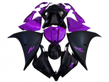 2012-2014 Glossy Black Matte Black Purple Yamaha R1 Motorcycle Fairings Australia