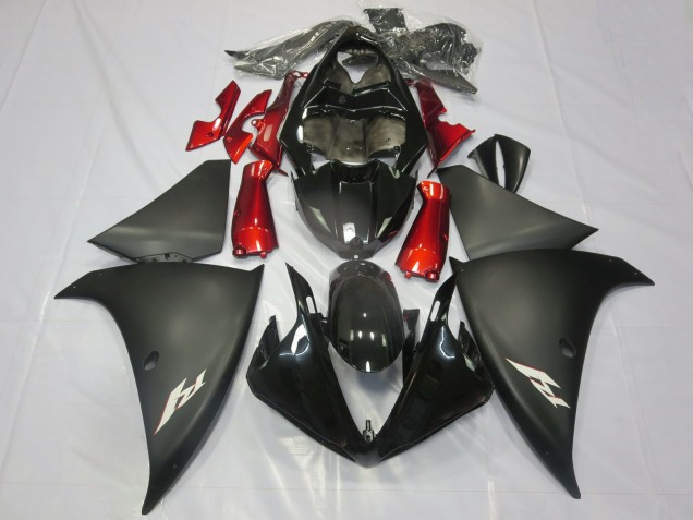 2012-2014 Glossy Black Matte Black Red Yamaha R1 Motorcycle Fairings Australia