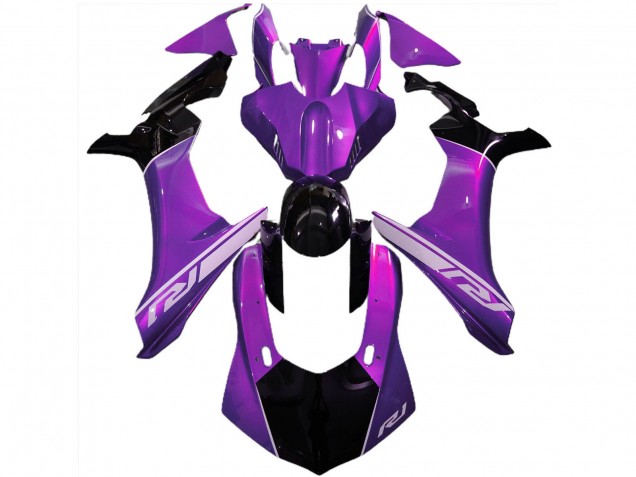 2015-2019 Purple Glossy Black Silver Yamaha R1 Motorcycle Fairings Australia