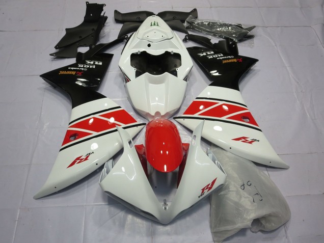 2012-2014 White Red Black Yamaha R1 Motorcycle Fairings Australia