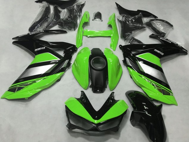 2015-2018 Green Silver Glossy Black Yamaha R3 Motorcycle Fairings Australia