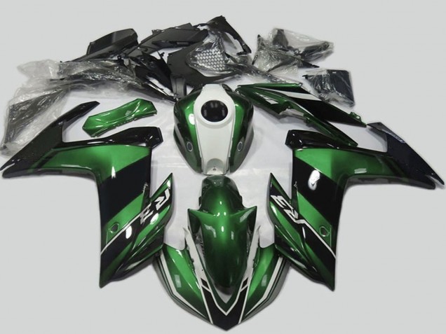 2015-2018 Green White Glossy Black Yamaha R3 Motorcycle Fairing Australia