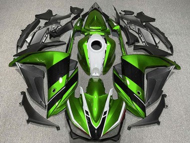 2015-2018 Green White Glossy Black Yamaha R3 Motorcycle Fairings Australia