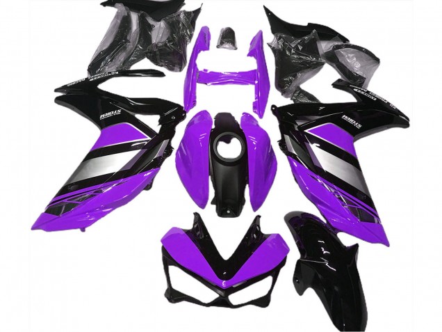 2015-2018 Purple Silver Glossy Black Yamaha R3 Motorcycle Fairings Australia