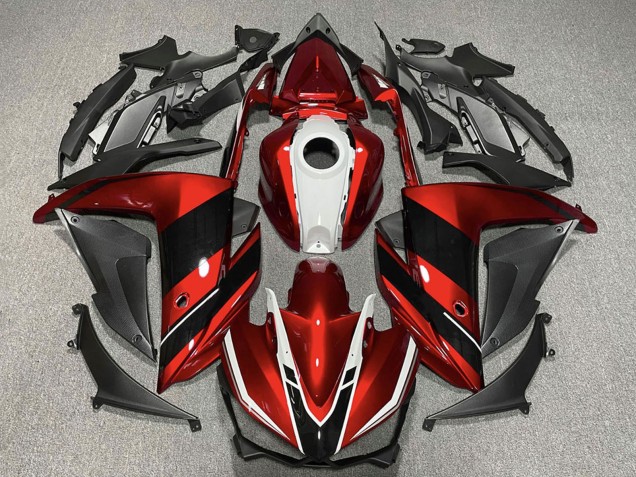 2015-2018 Red White Glossy Black Yamaha R3 Motorcycle Fairings Australia