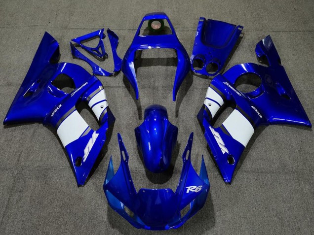 1998-2002 Blue White Yamaha R6 Motorcycle Fairings Australia