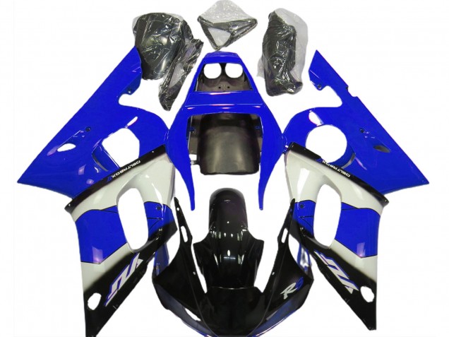1998-2002 Blue White Glossy Black Yamaha R6 Motorcycle Fairings Australia