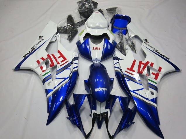 2006-2007 White Blue Red Fiat Motul Michelin Yamaha R6 Motorcycle Fairings Australia