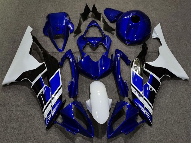 2008-2016 White Blue Glossy Black Yamaha R6 Motorcycle Fairings Australia