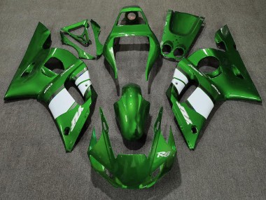 1998-2002 Green White Yamaha R6 Motorcycle Fairing Australia