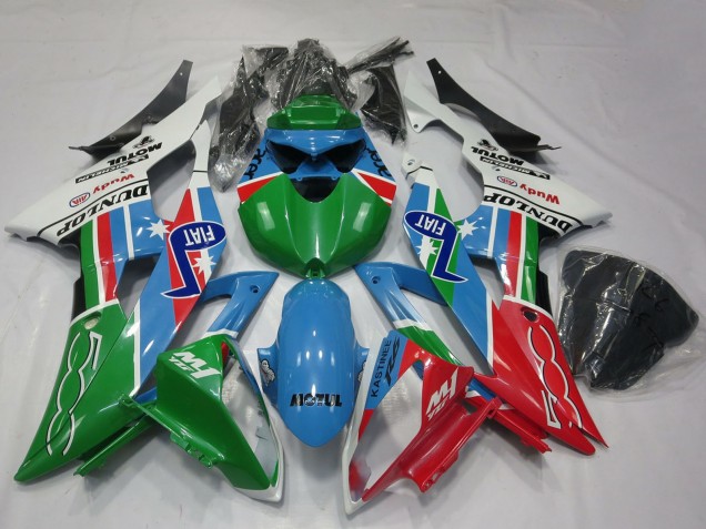 2008-2016 White Light Blue Green Red Fiat Dunlop Michelin Motul Yamaha R6 Motorcycle Fairings Australia