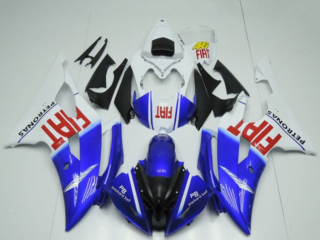 2008-2016 White Blue Red Black Fiat Yamaha R6 Motorcycle Fairings Australia