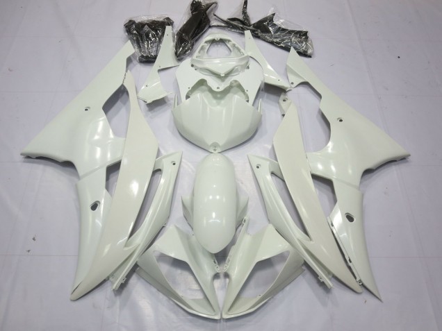 2008-2016 Pearl White Yamaha R6 Motorcycle Fairings Australia